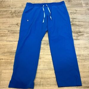 FIGS Scrub Pants Unisex Size XL Technical Collection T21004 Cargo Pockets Blue